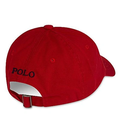 Shop Polo Ralph Lauren Mens Red And Blue Classic Cotton Cap In Rl2000 Red/blue
