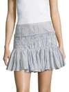 LOVESHACKFANCY Camilla Smocked Ruffled Skirt,0400094192570