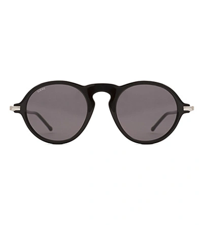 Loewe Alcaufar Round-frame Sunglasses In Black