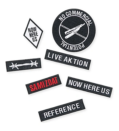 Yang Li Samizdat Woven Patch Set In Black