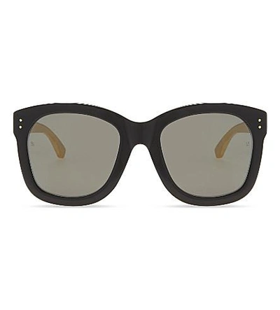 Shop Linda Farrow Lfl513 Oversized Sunglasses In Gold