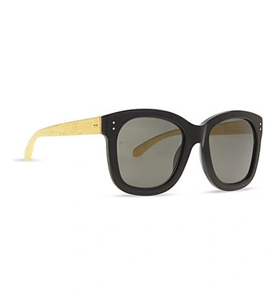 Shop Linda Farrow Lfl513 Oversized Sunglasses In Gold