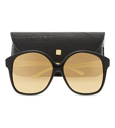 Shop Linda Farrow Lfl520 Oversized Sunglasses In Black