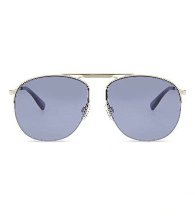 Le Specs Liberation Aviator Sunglasses In Gold