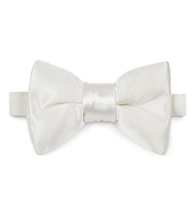 Shop Tom Ford Solid Silk Bow Tie In White