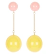 Jw Anderson Sphere Drop Earrings In Yellow Bubblegum