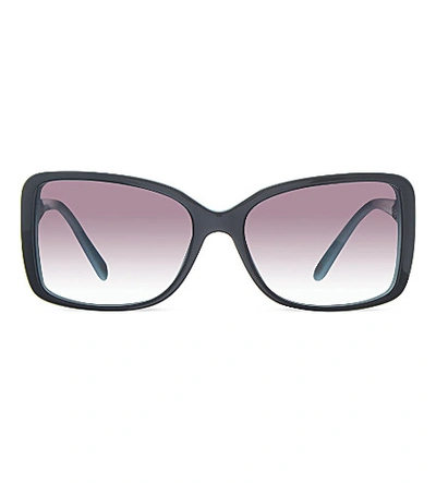Tiffany & Co Tf4102 Square Sunglasses In Black/blue