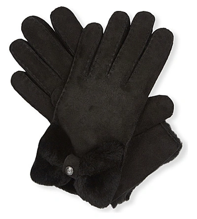 Ugg Classic Bow Shorty Gloves In Black
