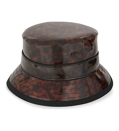 Shop Givenchy Tortoiseshell Print Bucket Hat In Multi Coloured