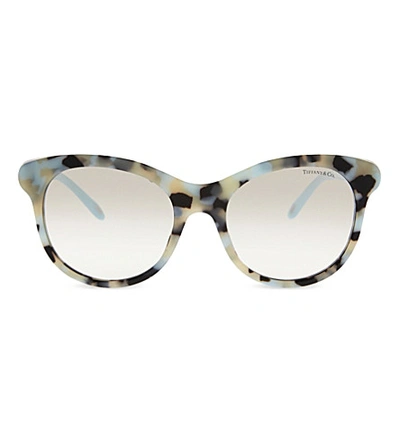 Tiffany & Co Tf4125 1837™ Round-frame Sunglasses In Beige Havana
