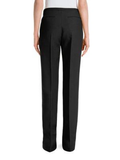 Shop Valentino Bow-detail Silk Crepe Couture Pants In Black