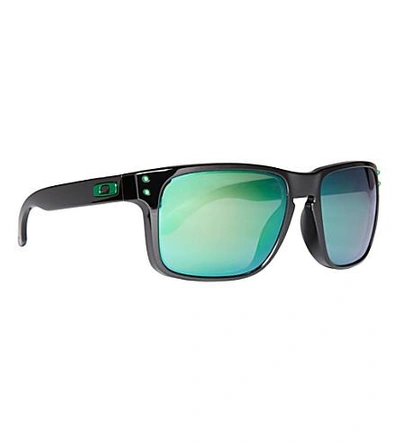 Shop Oakley Shaun White Holbrook Sunglasses In Polished Black