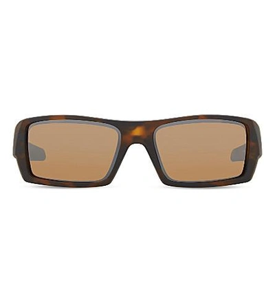 Shop Oakley Oo9331 Rectangle-frame Sunglasses In Brown