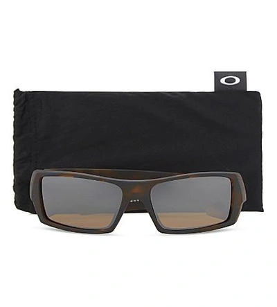 Shop Oakley Oo9331 Rectangle-frame Sunglasses In Brown