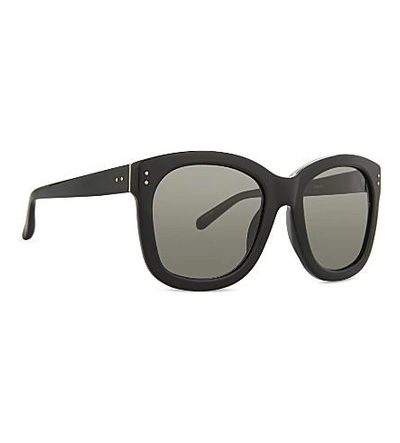 Shop Linda Farrow Lfl513 Square-frame Sunglasses In Black