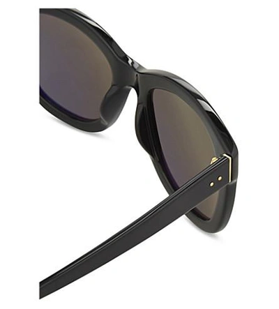 Shop Linda Farrow Lfl513 Square-frame Sunglasses In Black