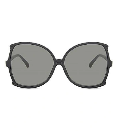 Shop Linda Farrow Lfl514 Oversized Sunglasses In Black