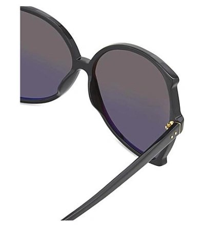 Shop Linda Farrow Lfl514 Oversized Sunglasses In Black
