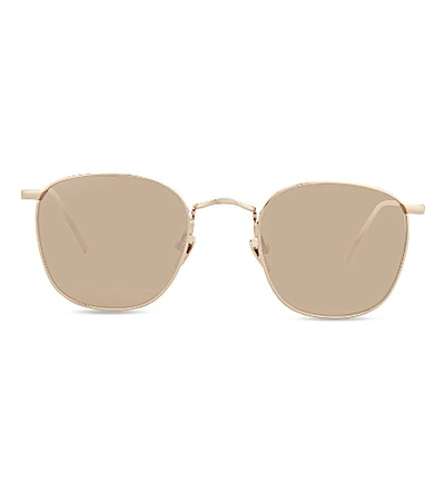 Linda Farrow Lfl479 Square-frame Sunglasses In Rose Gold
