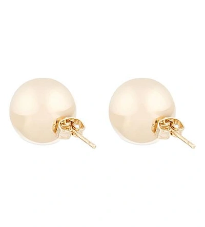 Shop Jw Anderson Sphere Stud Earrings In Yellow Gold