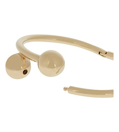 Shop Jw Anderson Barbell Bangle In Gold