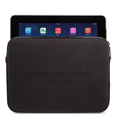 Shop Marc Jacobs Neoprene Tablet Case In Black