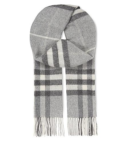 pale grey cashmere scarf