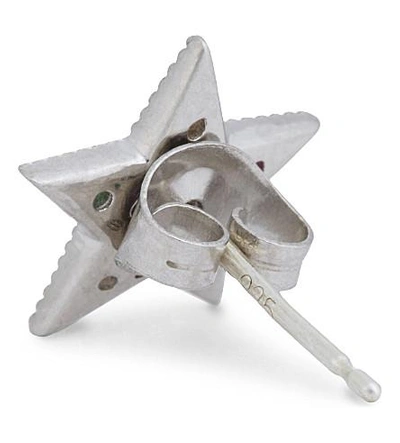 Shop Marc Jacobs Rainbow Star Single Stud Earring In Multi/silver