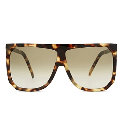 Loewe Slw943 Filipa D-frame Sunglasses In Light Havana