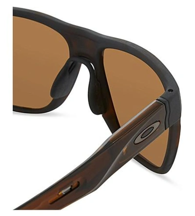 Shop Oakley Oo9360 58 Crossrange Square-frame Mirror Lens Sunglasses In Matte Tortoise