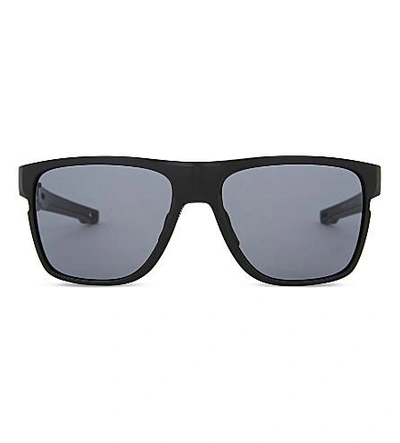 Shop Oakley Oo9360 58 Crossrange Xl Square-frame Sunglasses In Polished Black