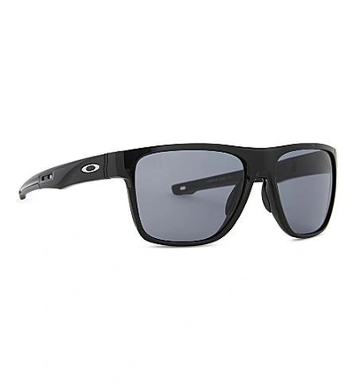Shop Oakley Oo9360 58 Crossrange Xl Square-frame Sunglasses In Polished Black