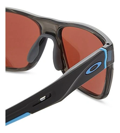 Shop Oakley Crossrange Prizm Snow Square-frame Sunglasses In Grey