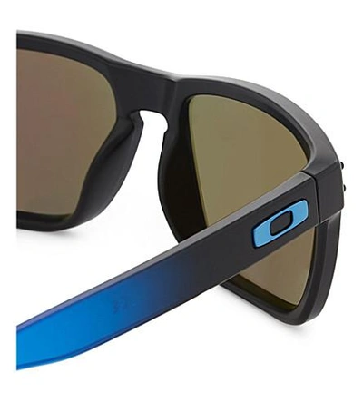 Shop Oakley Holbrook Prizm Square-frame Sunglasses In Matte Black