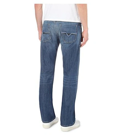 Shop Diesel Zatiny Regular-fit Bootcut Jeans In Denim