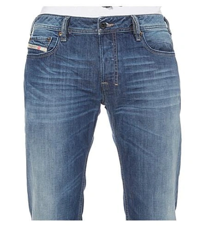 Shop Diesel Zatiny Regular-fit Bootcut Jeans In Denim