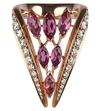 SHAUN LEANE Aerial 18Ct Rose-Gold, Pink Tourmaline And White Diamond Ring