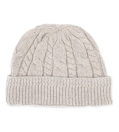 Tom Ford Cable-knit Cashmere Beanie In Beige