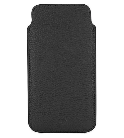Shop Mulberry Leather Iphone6 Cover In Black