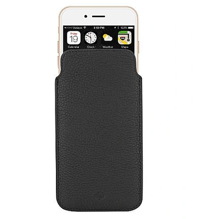 Shop Mulberry Leather Iphone6 Cover In Black