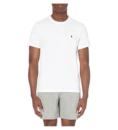 Shop Polo Ralph Lauren Crewneck Cotton T-shirt In White