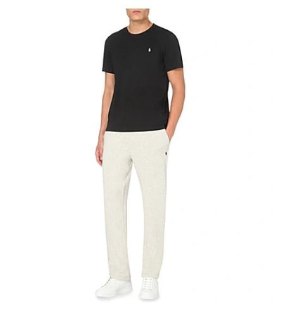 Shop Polo Ralph Lauren Classic Cotton-jersey T-shirt In Black