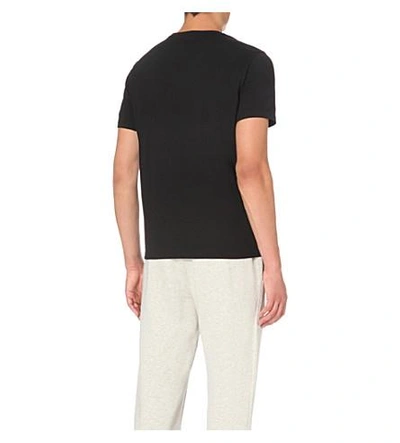 Shop Polo Ralph Lauren Classic Cotton-jersey T-shirt In Black