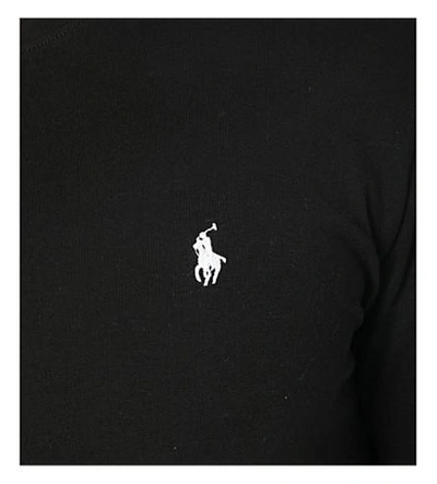 Shop Polo Ralph Lauren Classic Cotton-jersey T-shirt In Black