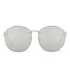 LINDA FARROW Mirrored Round Sunglasses