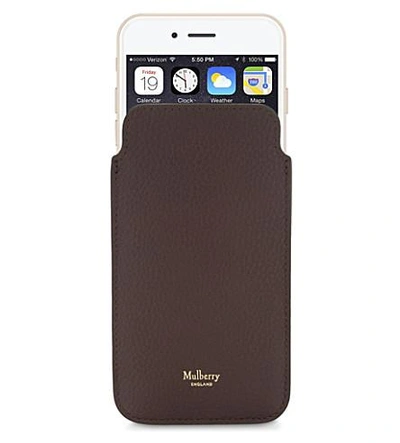 Shop Mulberry Grained Leather Iphone Cover 6/6s In Oxblood