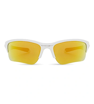 Oakley Quarter Jacket™ Wrap Sunglasses In Polished White
