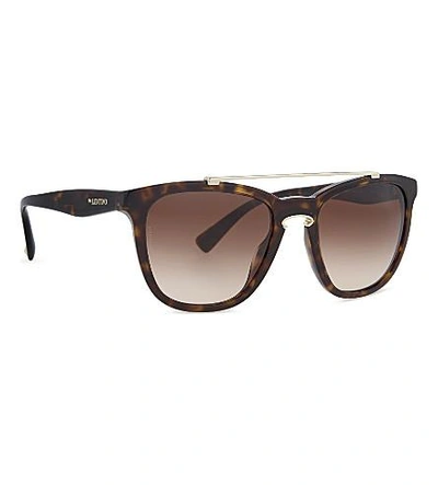 Shop Valentino Va4002 Square-frame Sunglasses