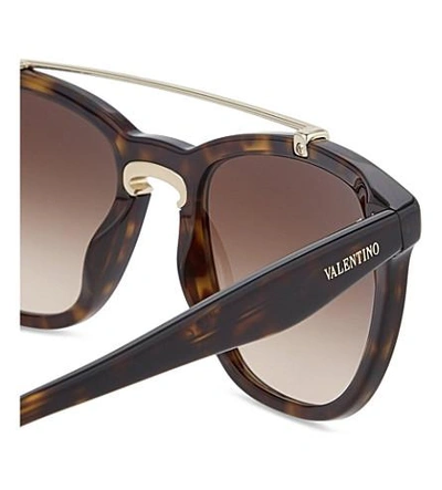 Shop Valentino Va4002 Square-frame Sunglasses