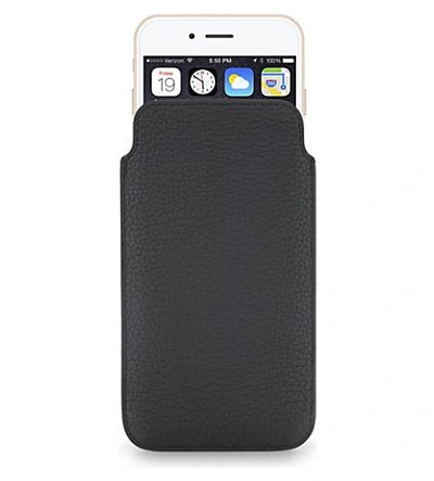 Shop Mulberry Grained Leather Iphone Cover 6 Plus In Black